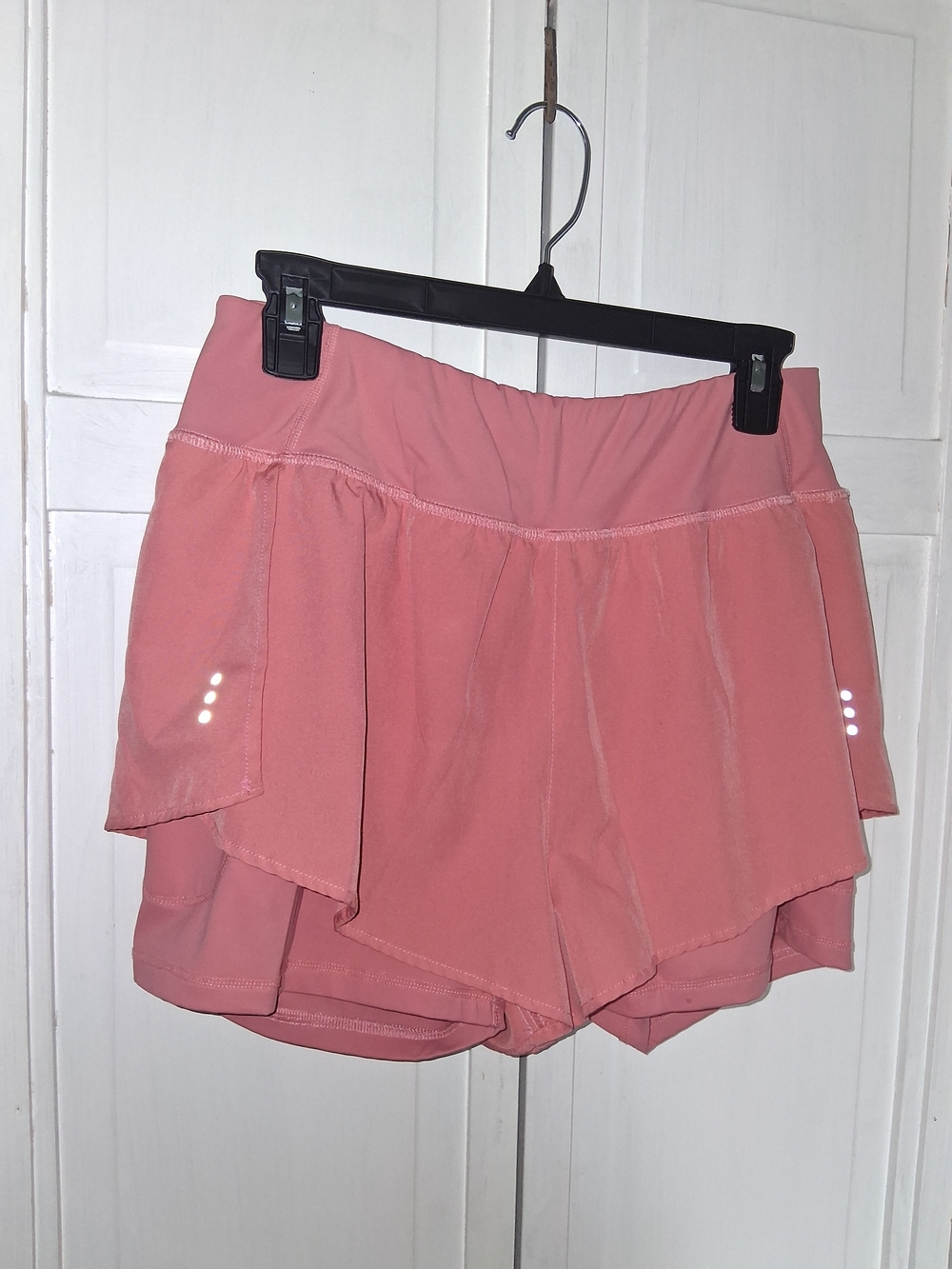 Pinspark Women’s Salmon Active Shorts with Built-In Shorts